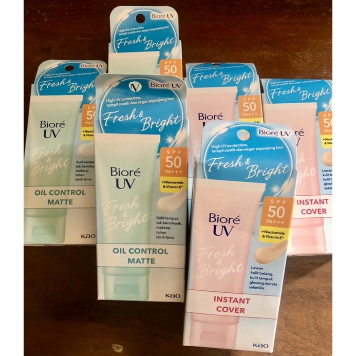 Jual Biore UV Fresh & Bright Box 30 Gr SPF 50 PA+++ | Shopee Indonesia