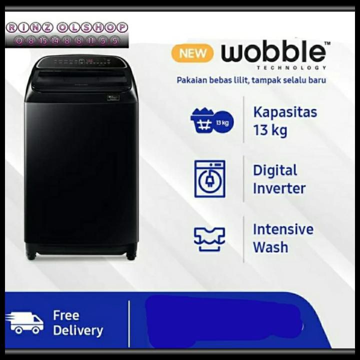 Jual Mesin Cuci Samsung Wa13T5260Bv Top Loading 13 Kg Nverter Wobble ...