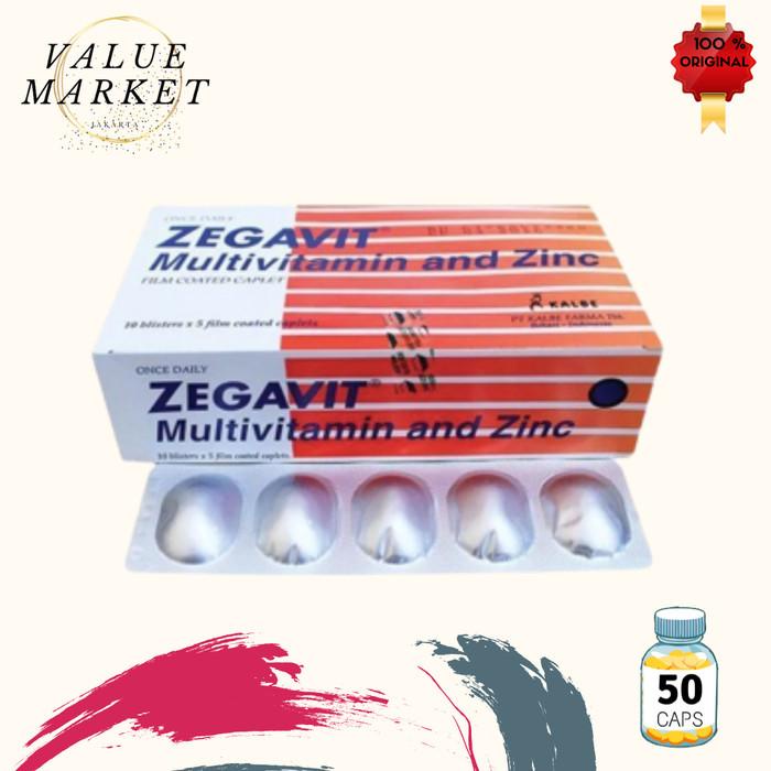 Jual Zegavit Multivitamin and Zinc. Harga per box @50 kaplet | Shopee ...