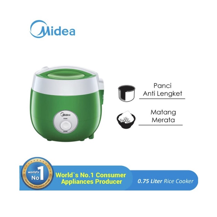 Jual Jual rice cooker midea 0.7L tipe MRM2001G | Shopee Indonesia