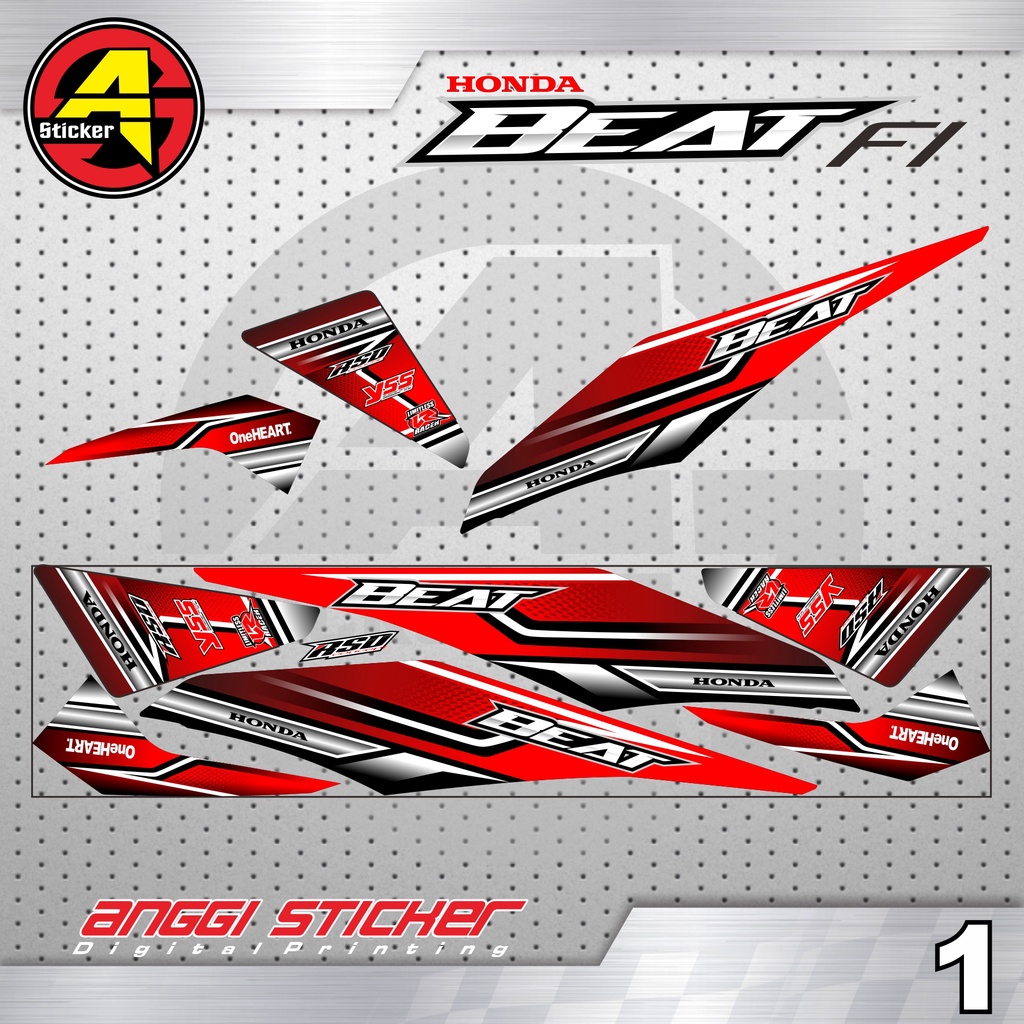 Jual STRIPING MTOR BEAT FI RACING DESAIN BARU | Shopee Indonesia