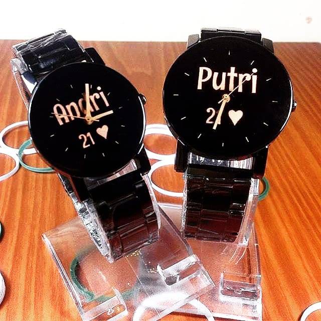 Jual COUPLE RANTE STAINLESS HITAM | Shopee Indonesia