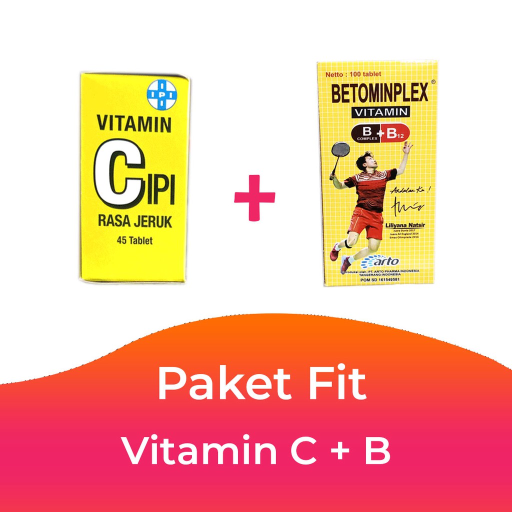 Jual Paket Suplemen Makanan Vitamin C B Murah Konsumsi 1 Bulan Expired ...