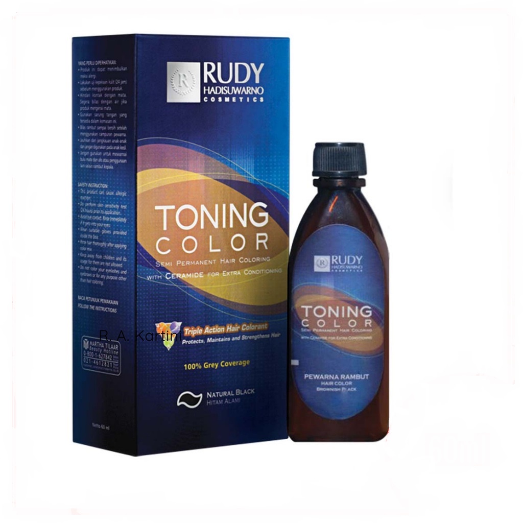 Jual Rudy Hadisuwarno Hair Toning Natural Black | Shopee Indonesia