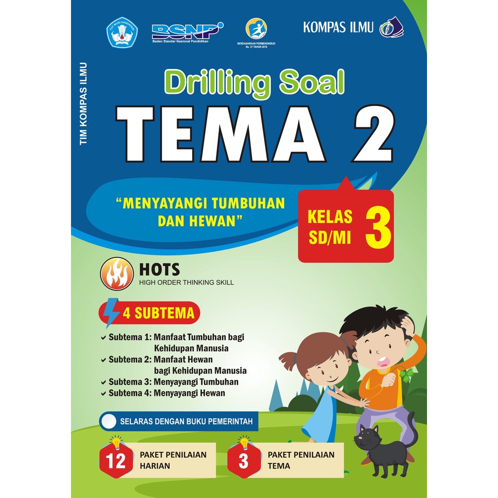 Jual Kompas Ilmu Buku Drilling Soal Tematik SD/MI Kelas 3 Tema 1 2 3 4 ...