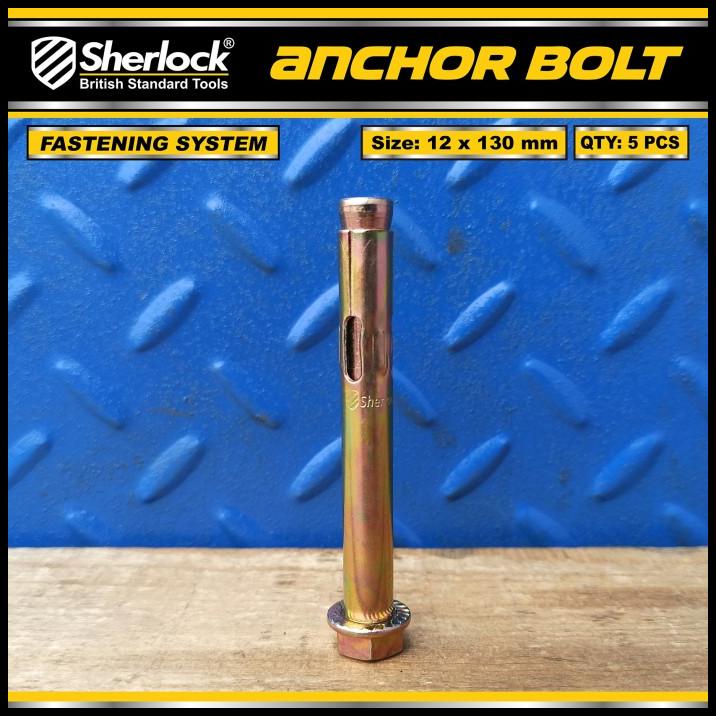 Jual Angkur Baut Anchor Bolt Dinding Beton Sherlock 12 X 130 Mm (Isi 2 ...