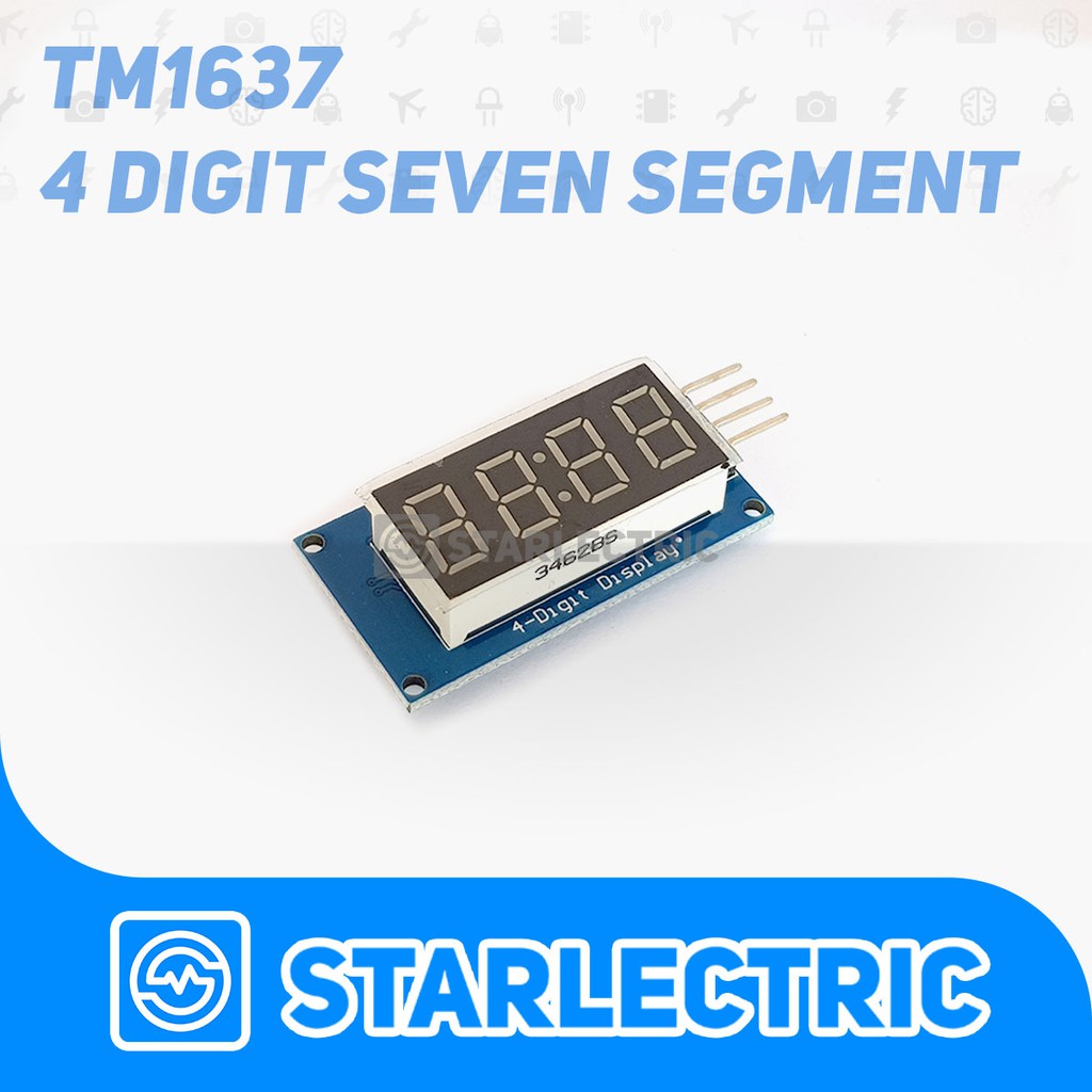 Jual TM1637 Seven Segment 7 Segment 4 Digit Display Modul | Shopee ...