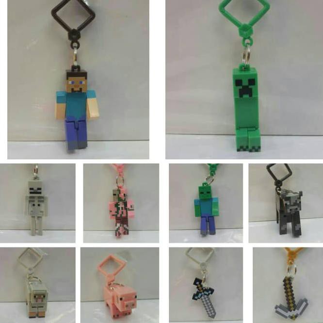 Jual ZNJN GANTUNGAN KUNCI / HANGER MINECRAFT SET ISI 10 IRQO | Shopee ...