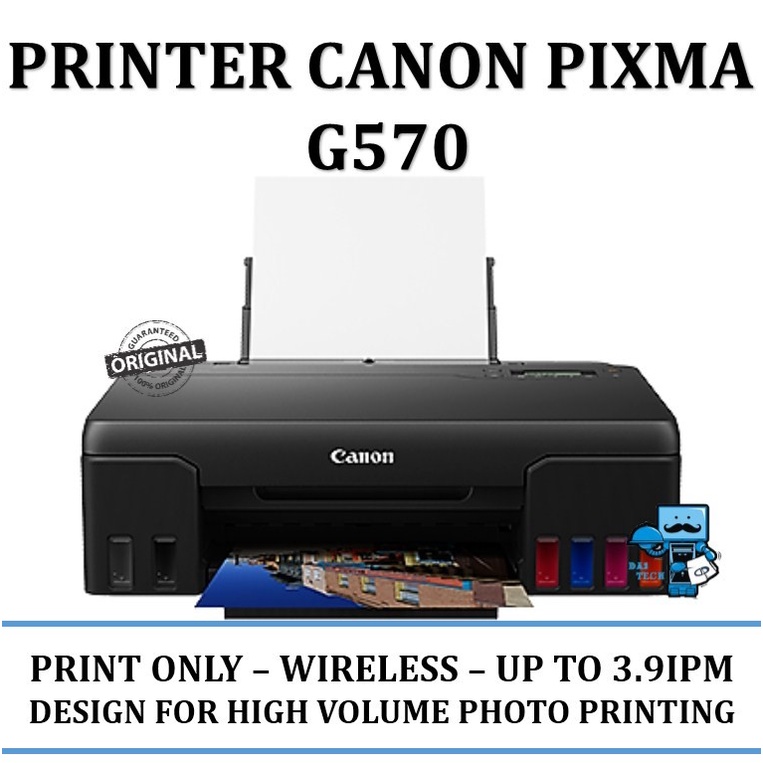 Jual Printer Ink Tank Canon Pixma G570 - Print only, Wi-fi | Shopee ...