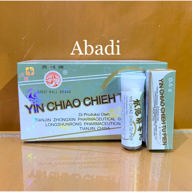 Yin Chiao Chieh Tu Pien - Pereda Flu / Pilek / Demam / Sakit Tenggorokan / Sakit Kepala / Batuk