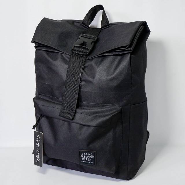 Jual tas ransel laptop backpack rolltop outdoor | Shopee Indonesia