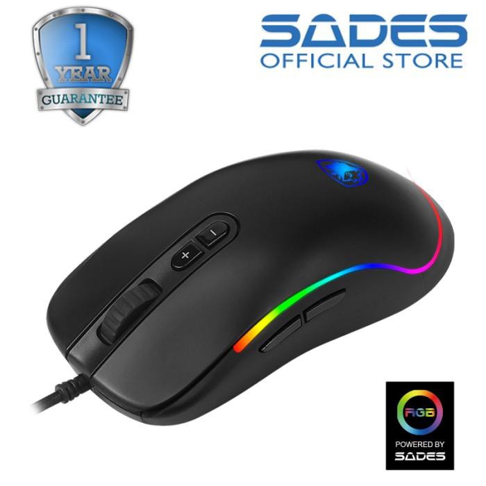 Jual ( Mouse Gaming ) Sades Revolver RGB Gaming Mouse | Shopee Indonesia