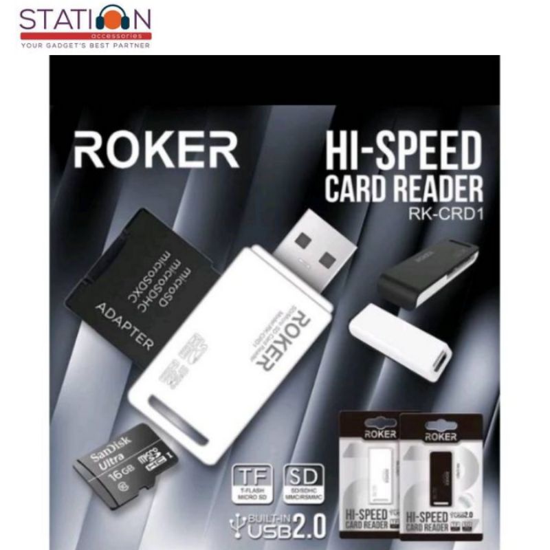 Jual card reader roker RK-CRD1 Hi-speed | Shopee Indonesia