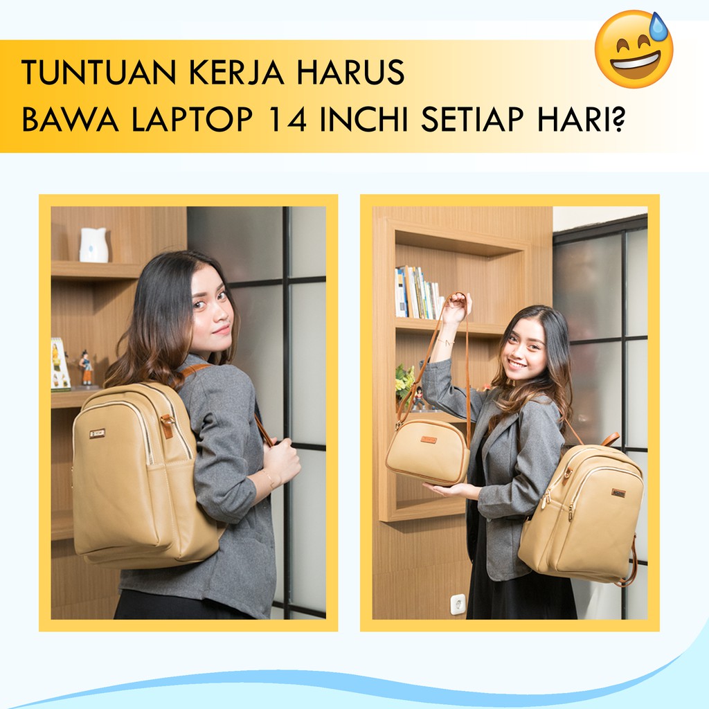 5 Pilihan Tas Ransel Laptop Wanita Dengan Model Menarik