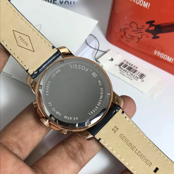 Jual timescorner FOSSIL FS4835 NAVY 45MM ORIGINAL Shopee