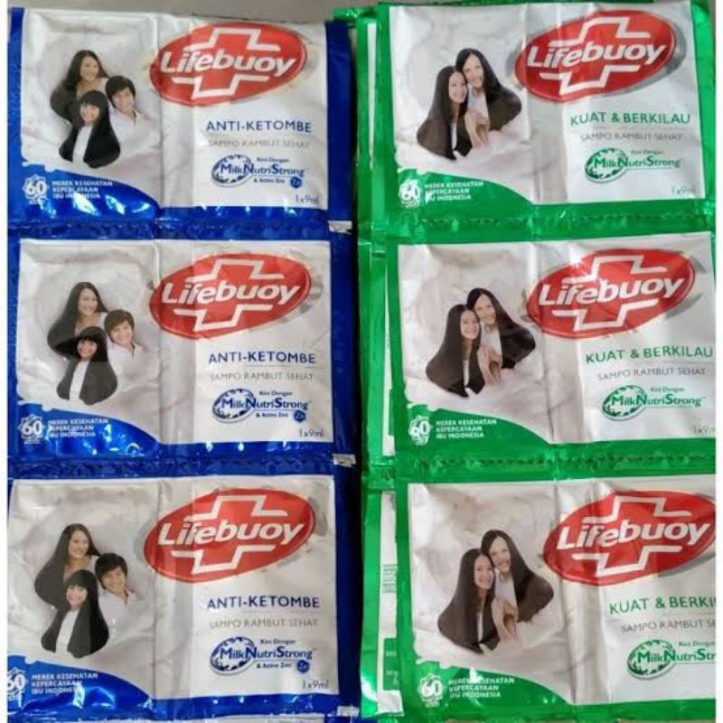 Jual SHAMPO LIFEBUOY SACHET (WARNA HIJAU DAN BIRU) Shopee Indonesia