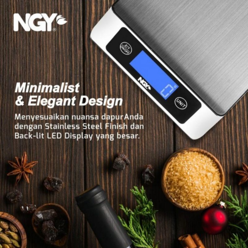 Jual NAGOYA DIGITAL KITCHEN SCALE / TIMBANGAN DIGITAL BUAH KOPI ROTI ...