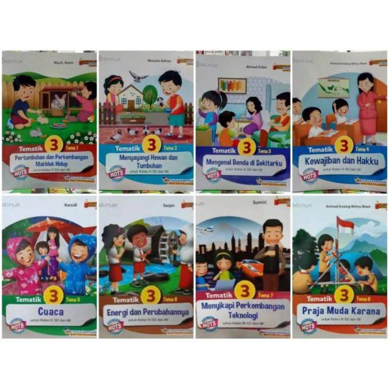 Jual BUKU TEMATIK UNTUK KELAS 3 SD edisi revisi terbaru HOTS | Shopee ...