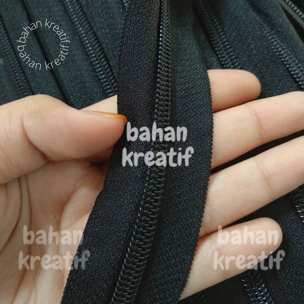 Jual Resleting Hitam No 5 Zipper Meteran Murah | Shopee Indonesia