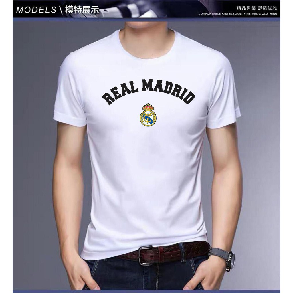 Jual Kaos Katun Combed 30s S Xxl Tshirt Real Madrid Unisex Cewek Cowok