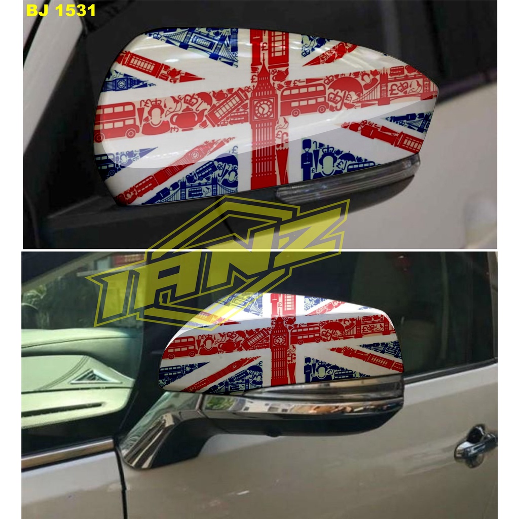 Jual Stiker Decal Spion Mobil Bendera Inggris Stiker Mobil Stiker