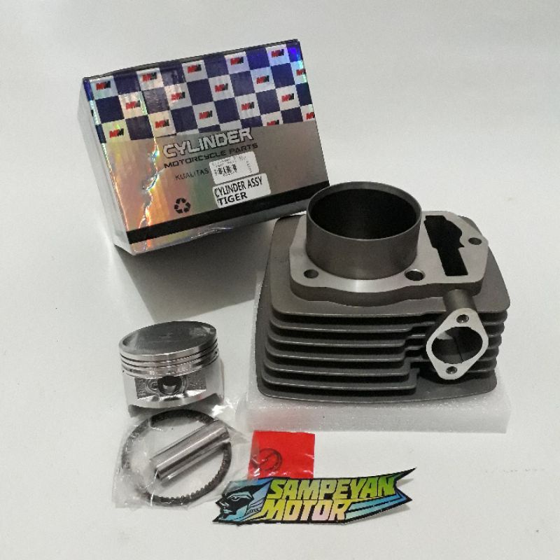 Jual Silinder Blok Cylinder Block Set Piston Seher Honda Tiger Mpm Shopee Indonesia