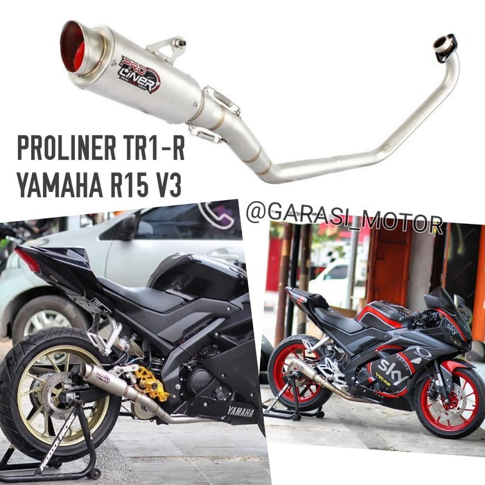 Jual knalpot racing proliner tr1 r r15 v2 v3 r15m cbr 150 gsx 150 ...