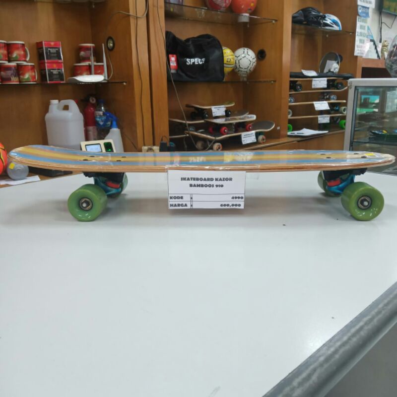 Jual skateboards skateboard skate board papan roda kazor bamboos bambu ...