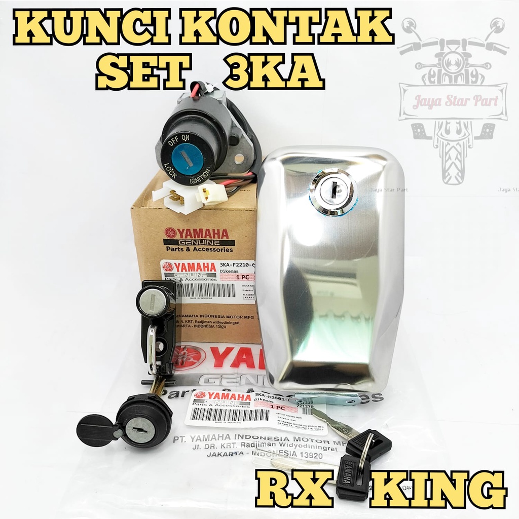 Jual ORI KUNCI KONTAK YAMAHA RX KING NEW SET 4 IN 1 YAMAHA KONTAK SET ...