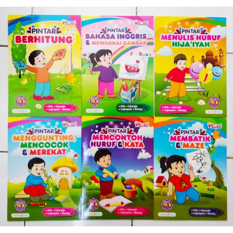 Jual Paket Buku TK Isi 6 Jilid Buku Paket TK B Isi 6 Jilid Semester 1 ...