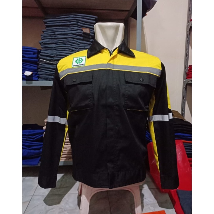 Jual Promo Hanya Hari Ini Kemeja Panjang Pria Wearpack Safety Atasan