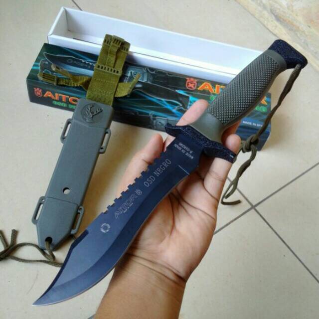 Jual Knife Jungle Survival Aitor OSD Negro | Shopee Indonesia