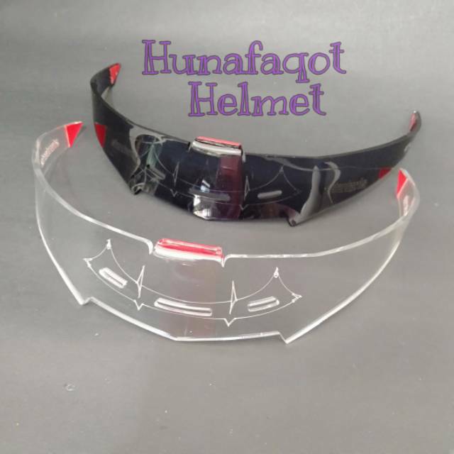Jual spoiler helm kbc new vixion model gpr tebal 3mm Shopee Indonesia