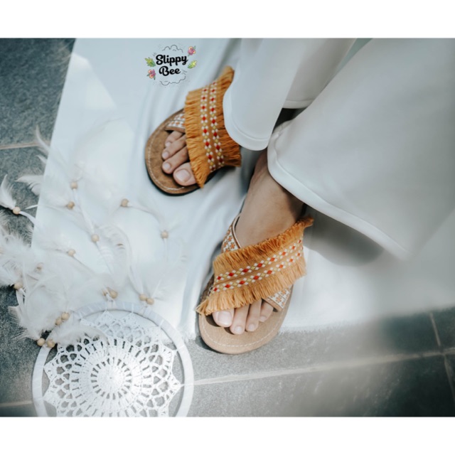 Jual ready stock Sandal boho B162 sandal bohemian sandal wanita