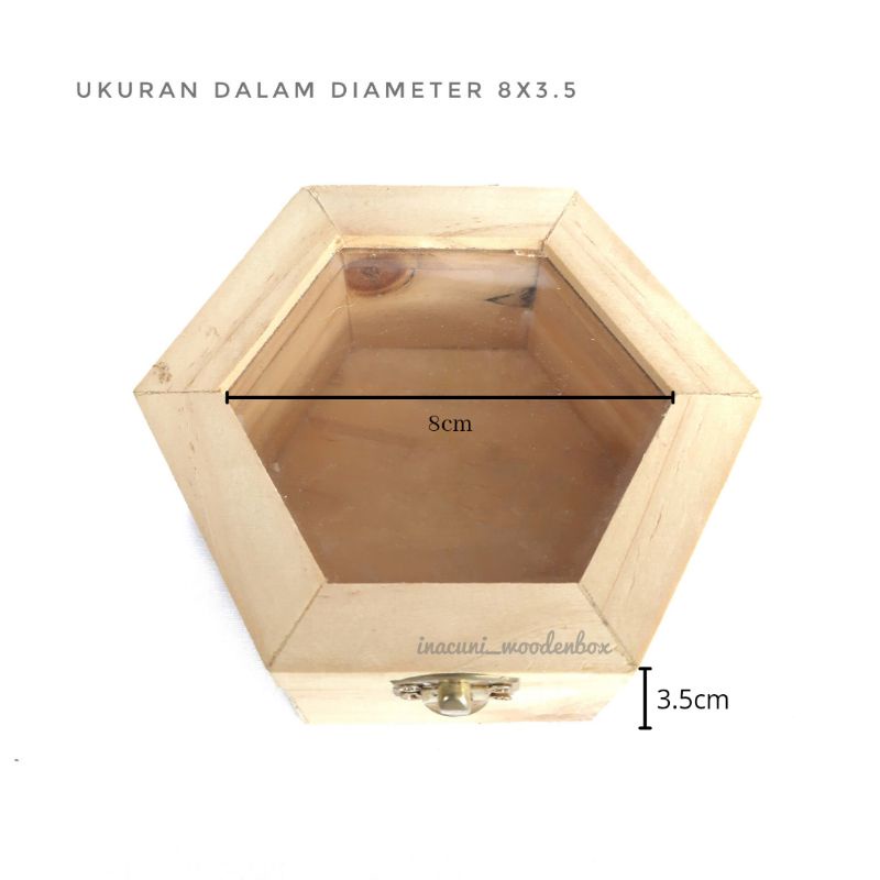 Jual Box Kayu / Box Cincin Kayu / Custom Box Kayu / Box Segienam Kayu