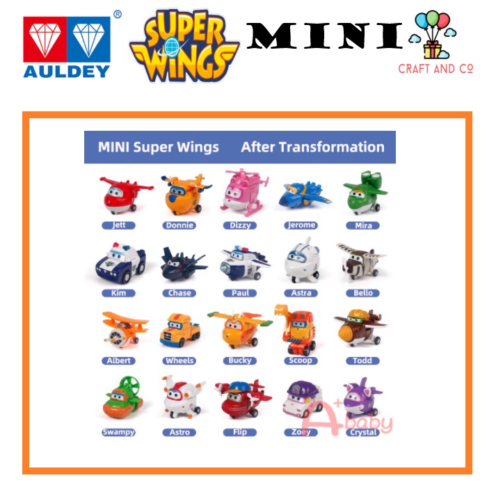 Jual Mainan pesawat robot transform mini superwings super wing Auldey ...