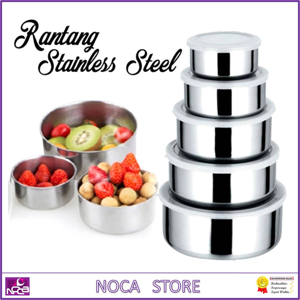 Jual RANTANG STAINLESS STEEL SUSUN 5 Lapis | Shopee Indonesia
