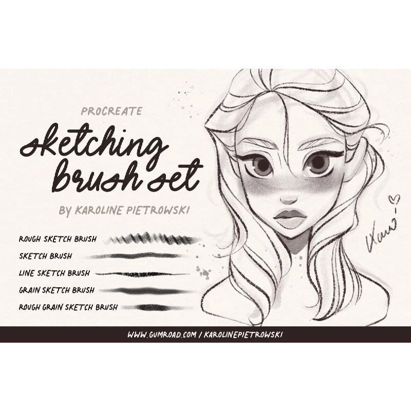 Jual Procreate Brush - Sketching Brush Set for Procreate | Shopee Indonesia