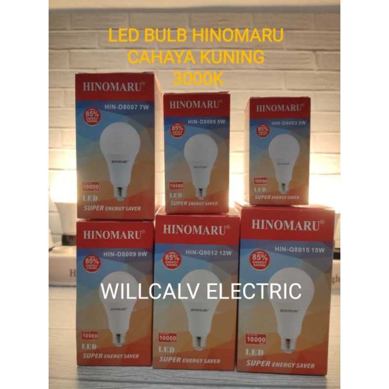 Jual Hinomaru Bulb 3w 3 Watt Cahaya Kuning Lampu Led Hinomaru 3w 3