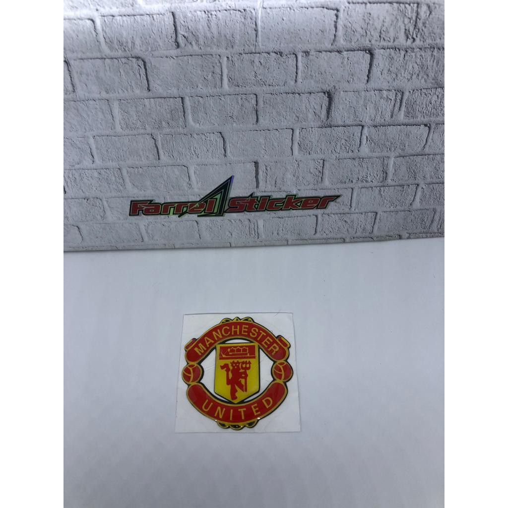 Jual Stiker manchester united sticker mu mini timbul | Shopee Indonesia