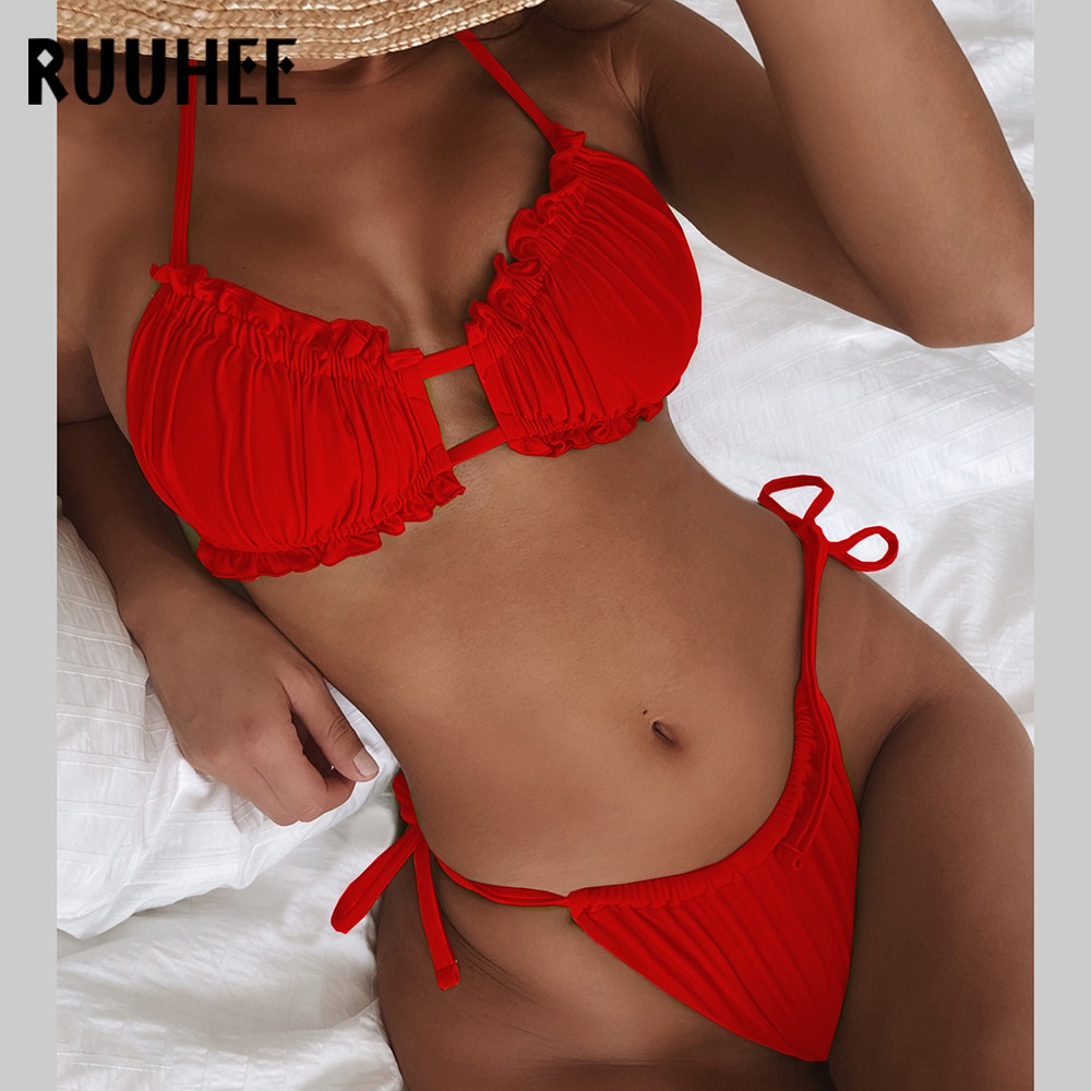 Jual Preorder Ruuhee Bikini Brasil Seksi 2022 Baju Renang Wanita