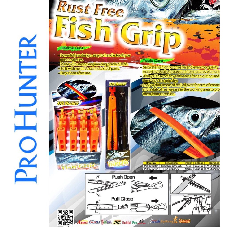 Jual PRO HUNTER RUST FREE FISH GRIP (Length 20cm) | Shopee Indonesia