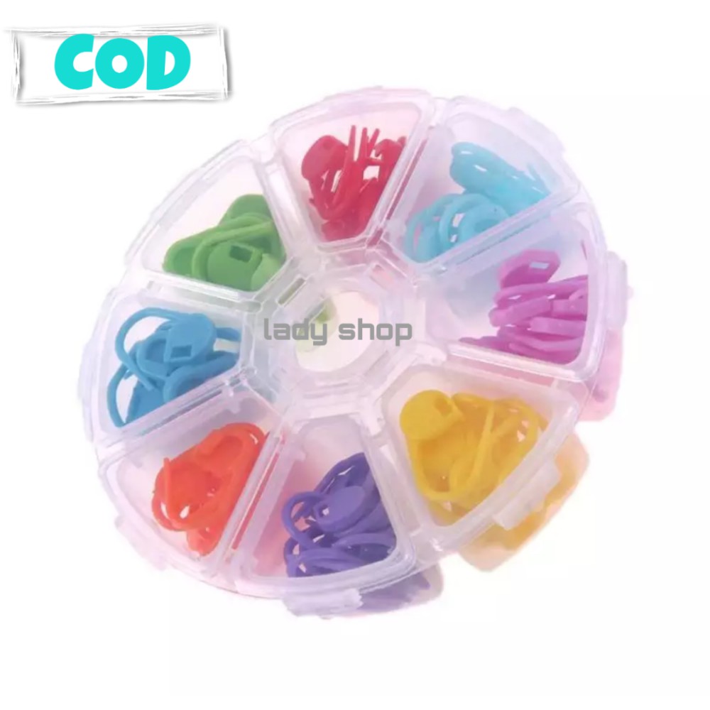 Jual Lady Shop Penanda Rajutan Stitch Marker Plus Box | Shopee Indonesia
