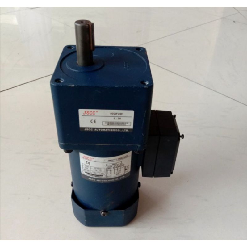 Jual JSCC MOTOR GEARBOX AC 220V 120W RATIO 1 : 30 INDUCTION MOTOR ...