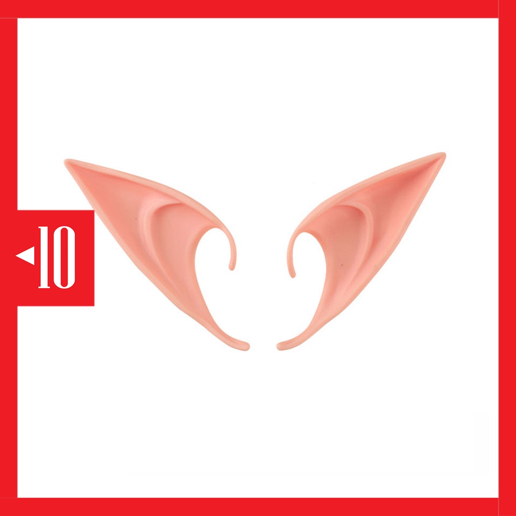 Jual EEJ elf ear latex model jepit panjang 12 cm cosplay kuping telinga ...