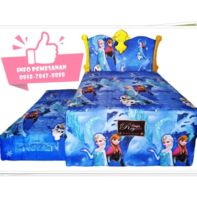 Jual Spring Bed Sorong Bella Anak Karakter Kartun 2in1 Springbed Dorong ...