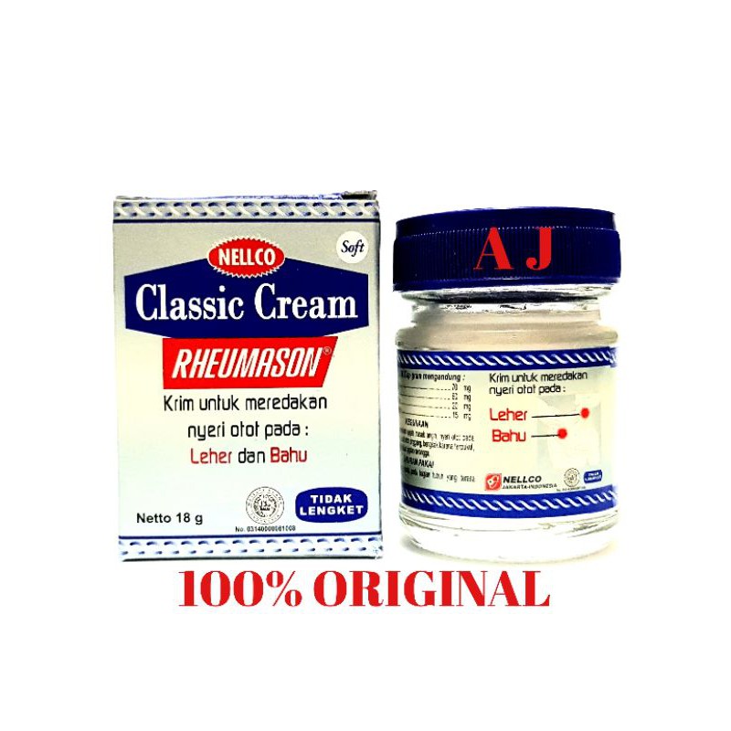 Jual Rheumason Classic Cream 18gr - Krim Pereda Nyeri Otot pada Leher ...