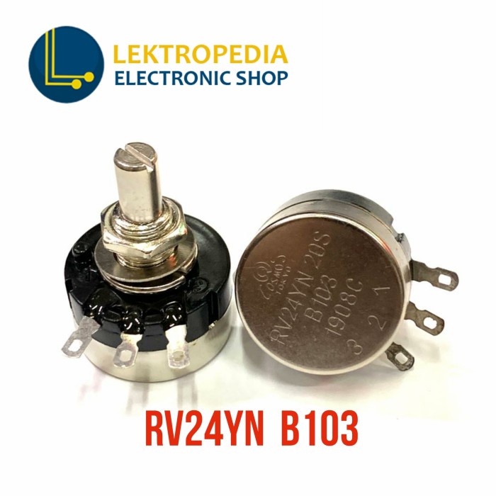 Jual Potensio RV24YN20S 10K B103 RV24YN 20S 1watt 1w | Shopee Indonesia