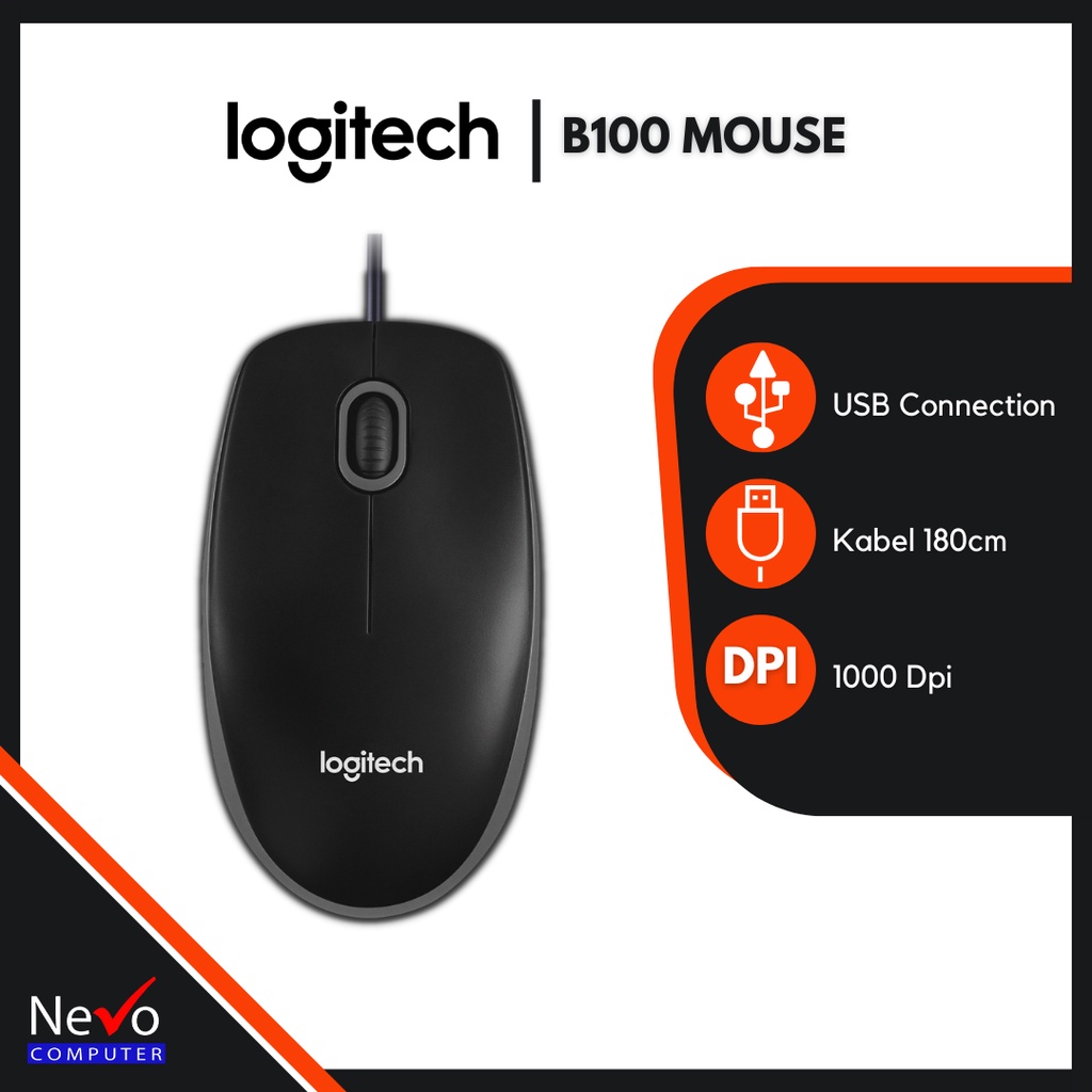 Jual Logitech B100 Mouse | Shopee Indonesia