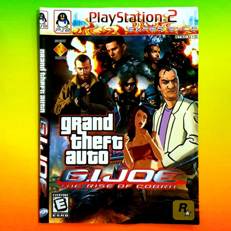 Jual KASET VIDEO GAME PS2 GTA GRAND THEFT AUTO GI JOE KASET GAME